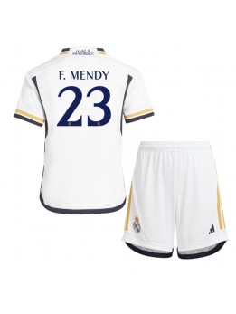 Real Madrid Ferland Mendy #23 Dječji Domaci Dres kompleti 2023-24 Kratak Rukavima (+ kratke hlače)